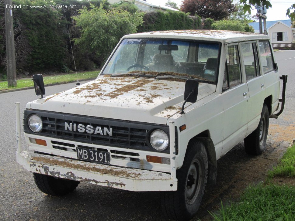Specifications: Nissan Patrol Station Wagon (W160) 2.8 (W160) (120 Hp) 1980, 1981, 1982, 1983, 1984, 1985, 1986, 1987, 1988