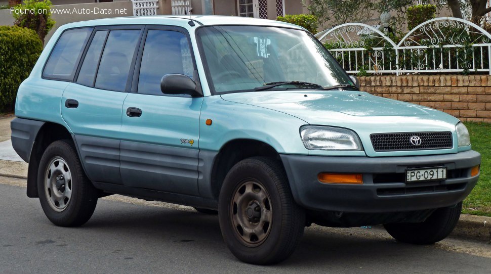 Specifications: Toyota RAV4 I (XA10) 5-door 2.0i 16V (129 Hp) 4WD Automatic 1995, 1996, 1997, 1998, 1999, 2000