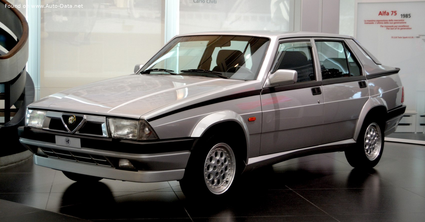 Specifications: Alfa Romeo 75 (162 B, facelift 1988) Quadrifoglio Verde 1.8 (165 Hp) 1988, 1989, 1990, 1991, 1992