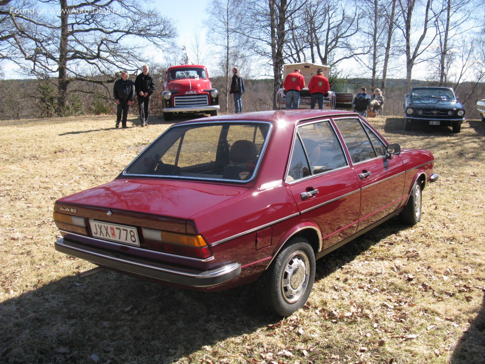 Specifications: Audi 80 (B1, Typ 82) 1.6 GLS (85 Hp) Automatic 1976, 1977, 1978