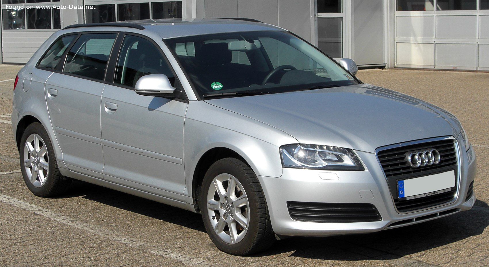 Specifications: Audi A3 Sportback (8PA, facelift 2008) 1.9 TDI (105 Hp) DPF 2008, 2009