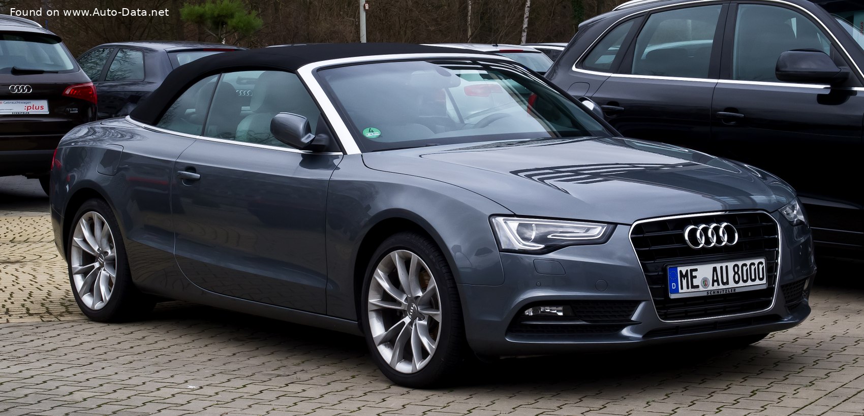 Specifications: Audi A5 Cabriolet (8F7, facelift 2011) 2.0 TDI clean diesel (190 Hp) quattro 2014, 2015, 2016