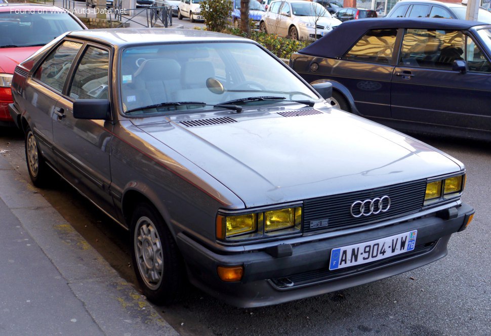 Specifications: Audi Coupe (B2 81, 85) GL 1.6 (75 Hp) 1981, 1982