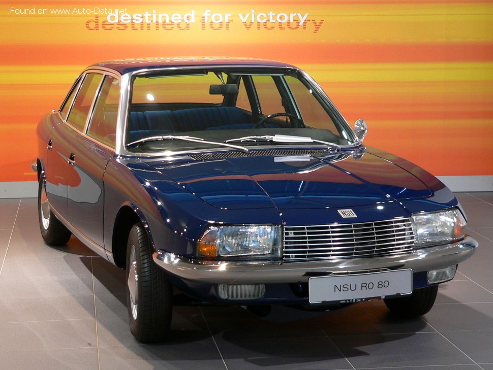 Specifications: Audi NSU RO 80 1.0 (115 Hp) 1967, 1968, 1969, 1970, 1971, 1972, 1973, 1974, 1975, 1976, 1977
