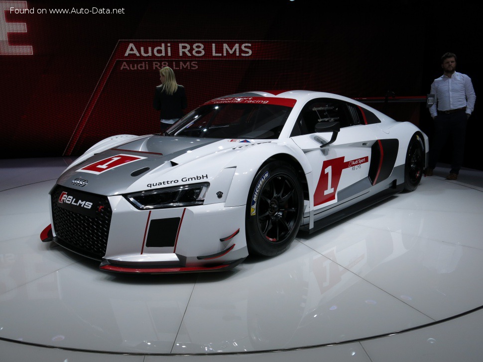 Specifications: Audi R8 II LMS 5.2 FSI V10 (585 Hp) 2015, 2016, 2017, 2018