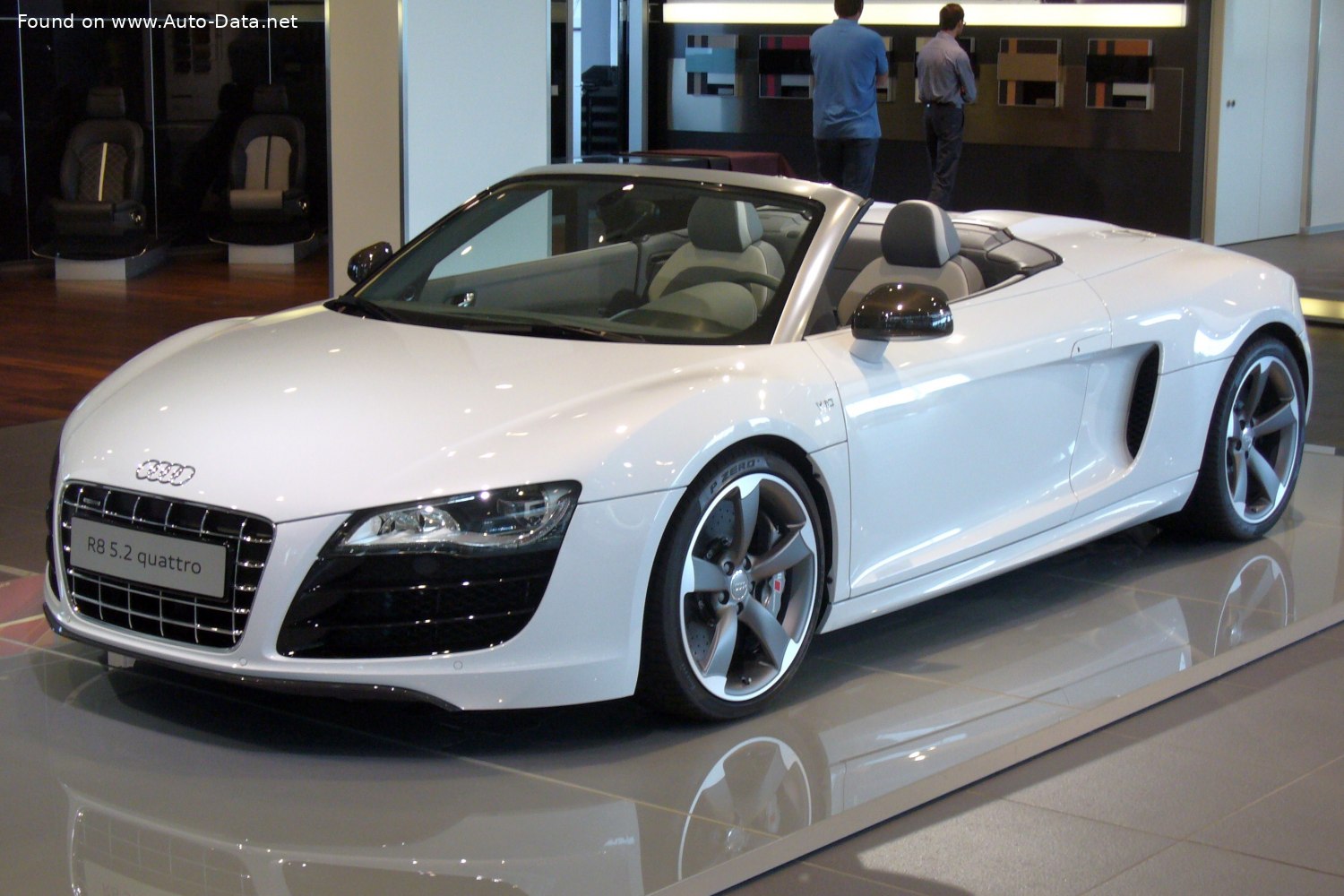 Specifications: Audi R8 Spyder (42) 5.2 FSI V10 (525 Hp) quattro R tronic 2010, 2011, 2012