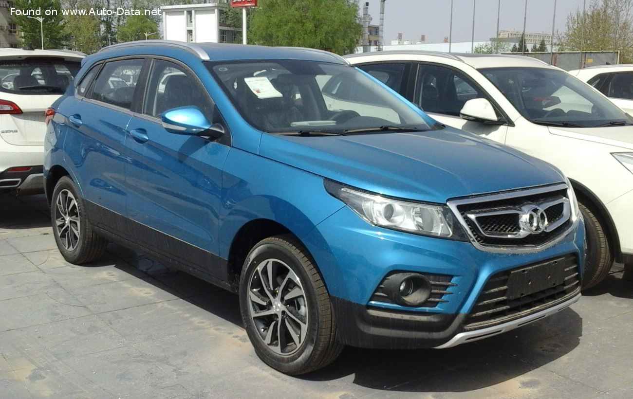Specifications: BAIC Senova X55 I 1.5T (148 Hp) CVT 2016, 2017, 2018