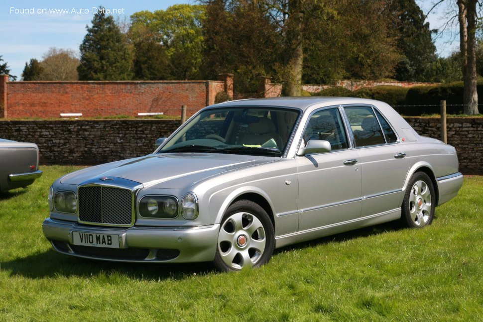 Specifications: Bentley Arnage I 4.4 V8 32V Turbo (354 Hp) 1998, 1999, 2000, 2001, 2002