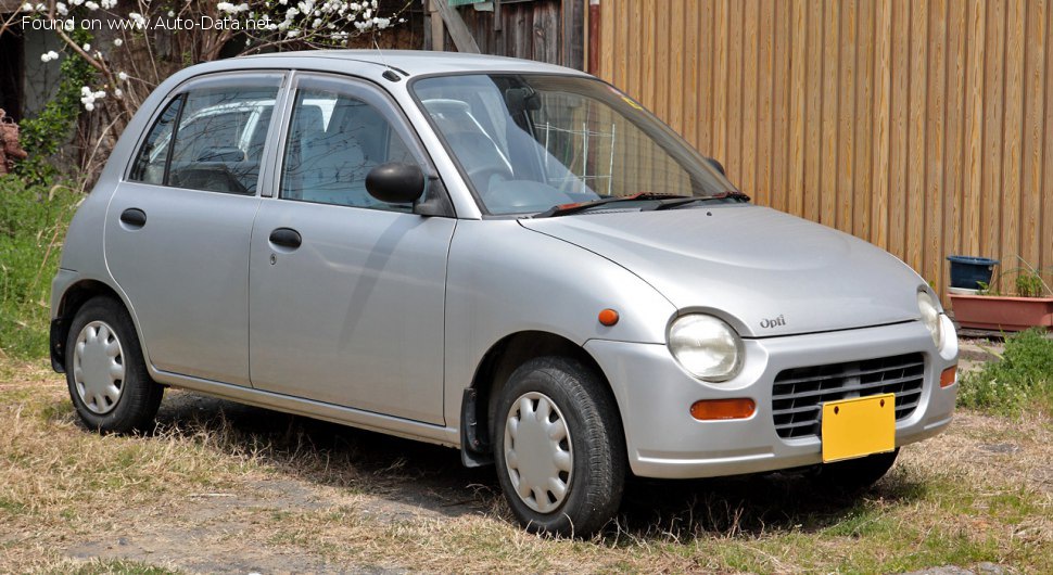 Specifications: Daihatsu Opti (L3) 0.7 i 12V (58 Hp) 1992, 1993, 1994, 1995, 1996, 1997, 1998