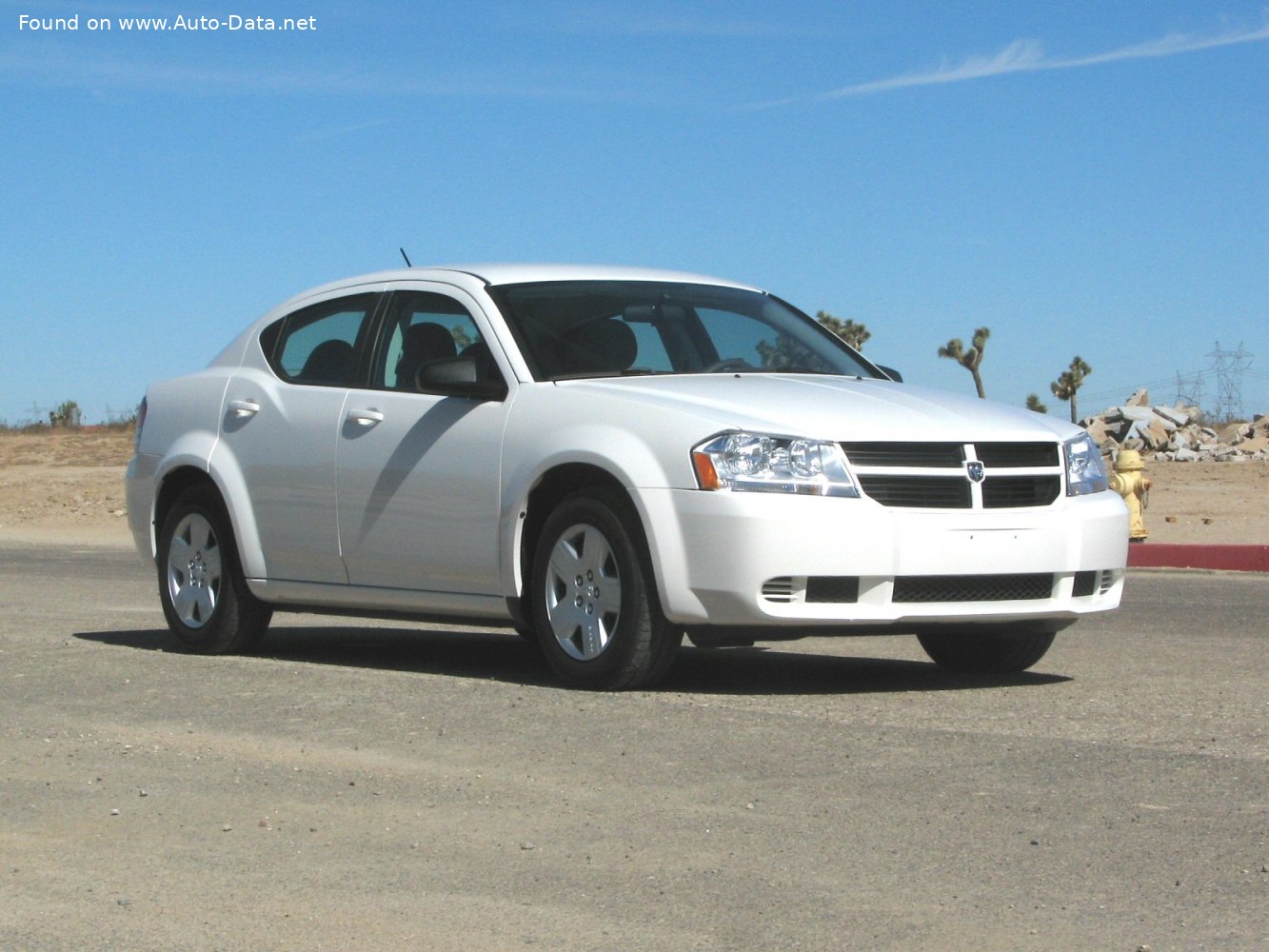 Specifications: Dodge Avenger Sedan 2.0i 16V (156 Hp) Automatic 2007, 2008, 2009, 2010