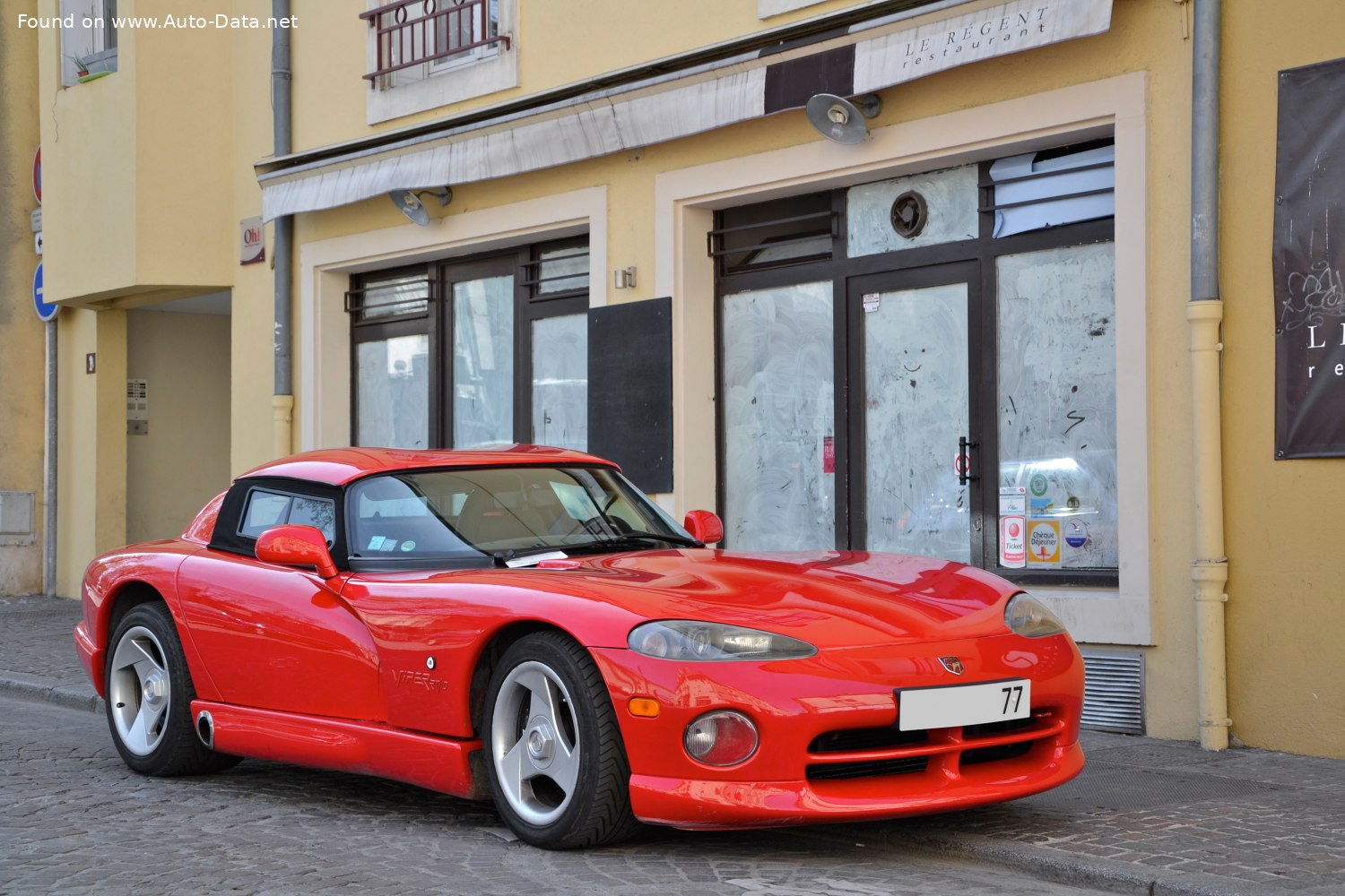 Specifications: Dodge Viper SR I 8.0 V10 (406 Hp) 1991, 1992, 1993, 1994, 1995