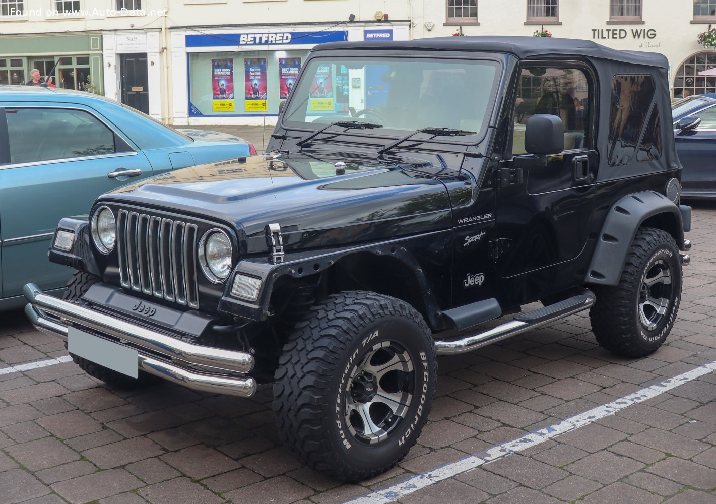 Specifications: Jeep Wrangler II (TJ) 4.0 i (178 Hp) 1997, 1998, 1999, 2000, 2001, 2002, 2003, 2004, 2005, 2006
