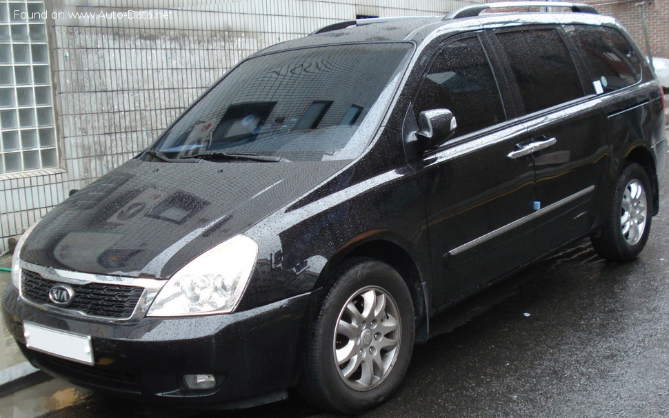 Specifications: Kia Grand Carnival II (facelift 2010) 2.2 E-VGT (197 Hp) Automatic 2010, 2011, 2012, 2013, 2014