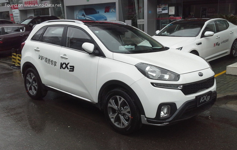 Specifications: Kia KX3 1.6 Gamma (125 Hp) Automatic 2015, 2016, 2017