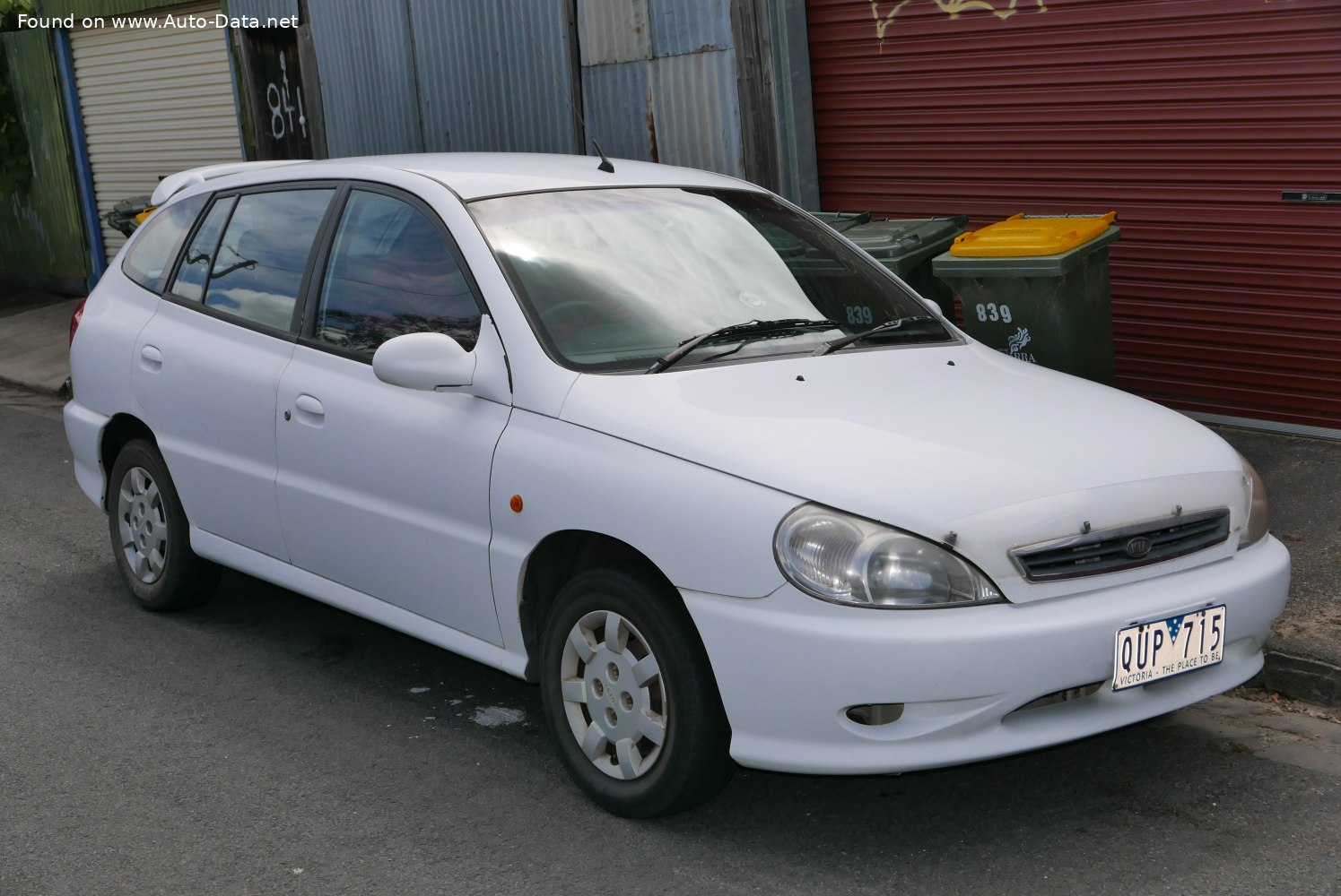 Specifications: Kia Rio I Hatchback (DC) 1.5i 16V (108 Hp) 2000, 2001, 2002