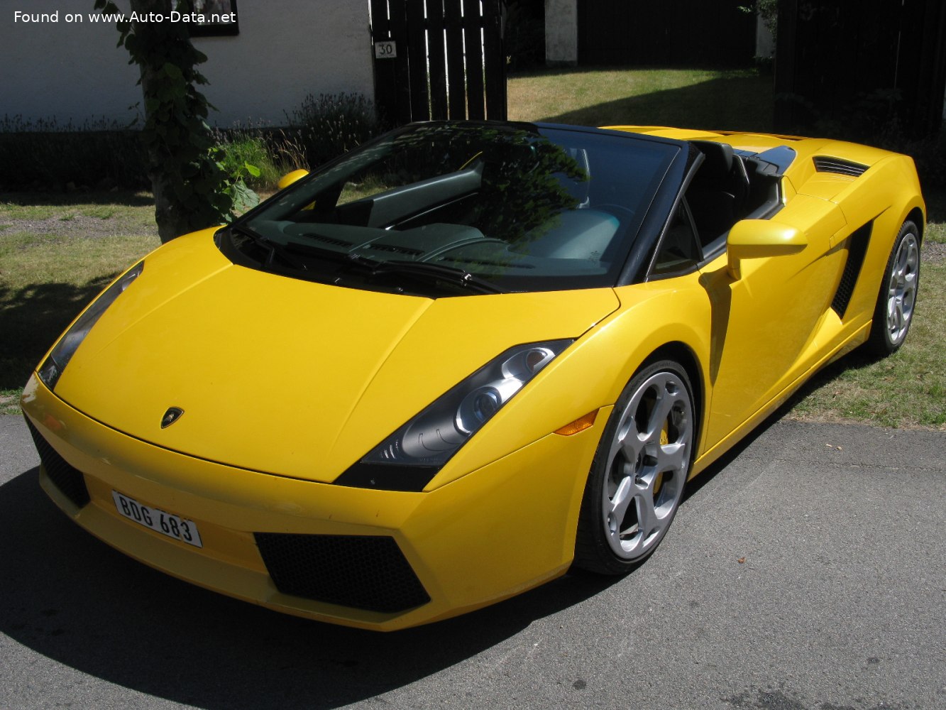 Specifications: Lamborghini Gallardo Spyder 5.0 V10 (520 Hp) AWD E-Gear 2005, 2006, 2007, 2008