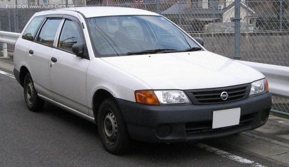 Specifications: Nissan AD Y11 1.8i (122 Hp) 4×4 1999, 2000, 2001, 2002, 2003, 2004, 2005, 2006