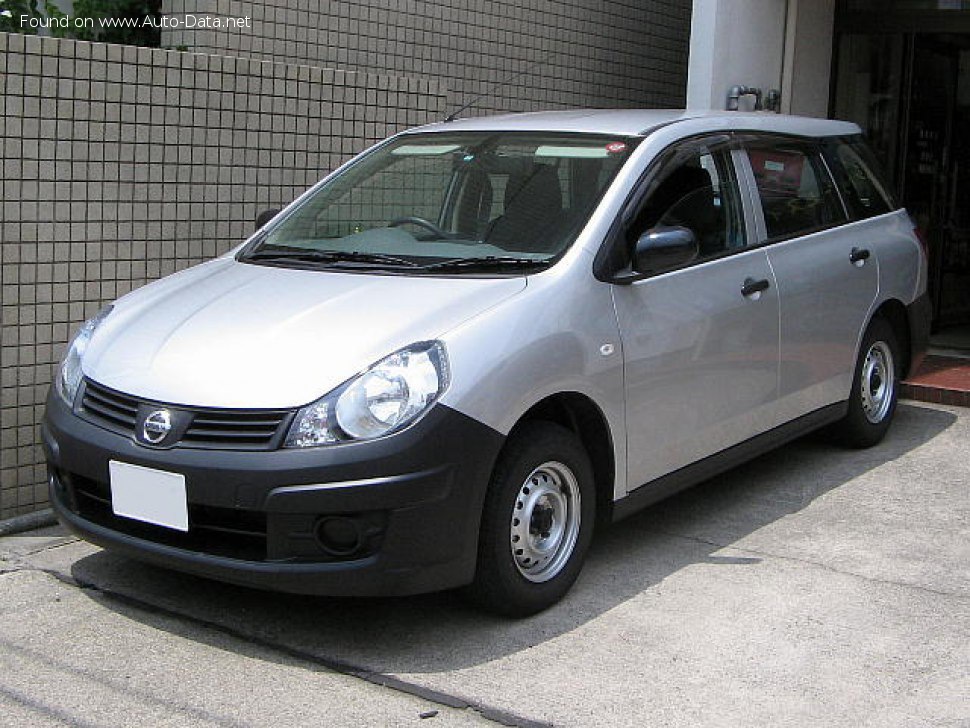 Specifications: Nissan AD Y12 1.5i (109 Hp) Automatic 2006, 2007, 2008, 2009, 2010, 2011, 2012, 2013, 2014, 2015, 2016