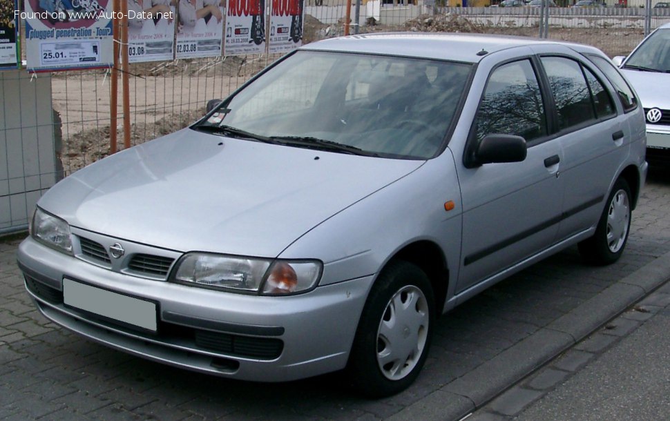 Specifications: Nissan Almera I Hatchback (N15) 1.6 SR,SLX (90 Hp) 1995, 1996, 1997, 1998, 1999, 2000