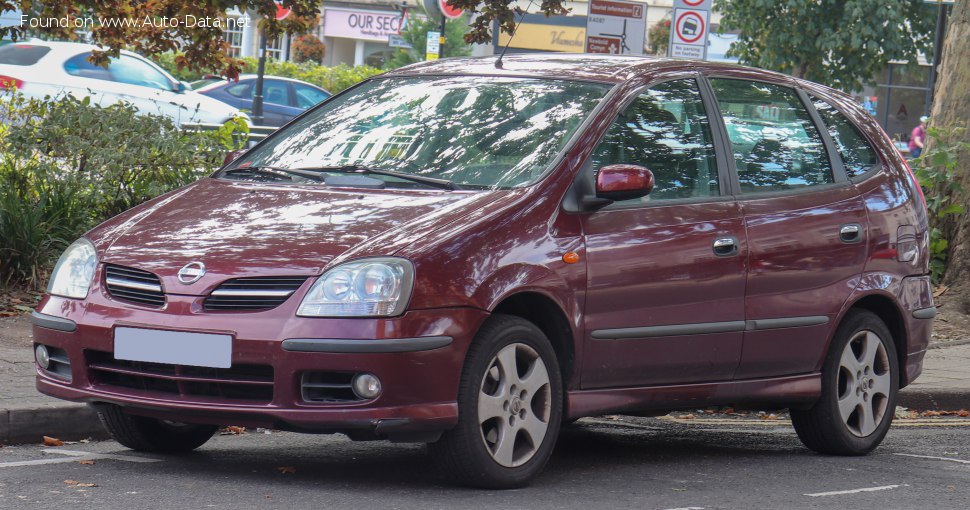 Specifications: Nissan Almera Tino (facelift 2003) 1.8 (114 Hp) Automatic 2003, 2004, 2005, 2006