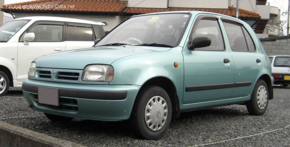 Specifications: Nissan March (K11) 1.5 D (57 Hp) 1998, 1999, 2000, 2001, 2002