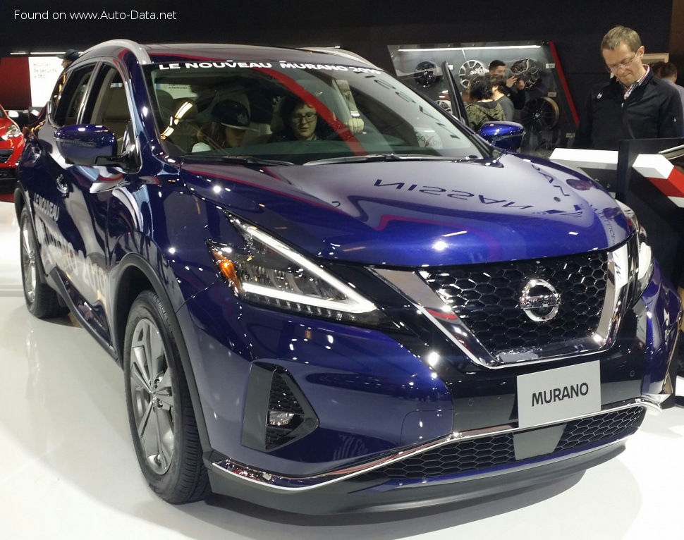 Specifications: Nissan Murano III (Z52, facelift 2019) 3.5 V6 (260 Hp) CVT 2019, 2020, 2021, 2022, 2023, 2024