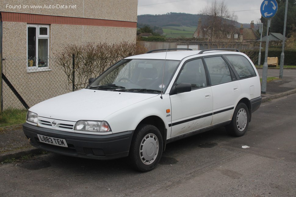 Specifications: Nissan Primera Wagon (P10) 1.6 i (102 Hp) 1993, 1994, 1995, 1996