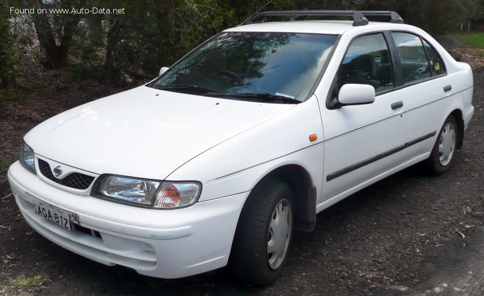 Specifications: Nissan Pulsar (N15) 1.6 i (140 Hp) 1995, 1996, 1997, 1998, 1999, 2000