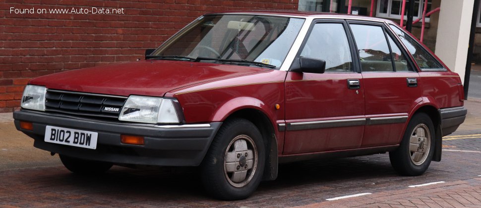 Specifications: Nissan Stanza Hatchback (T11) 1.6 (82 Hp) 1981, 1982, 1983, 1984, 1985