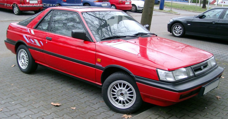 Specifications: Nissan Sunny II Coupe (B12) 1.5 (71 Hp) 1986, 1987, 1988