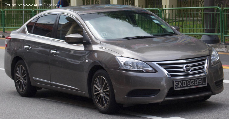 Specifications: Nissan Sylphy (B17) 1.6 (116 Hp) 2012, 2013, 2014, 2015, 2016