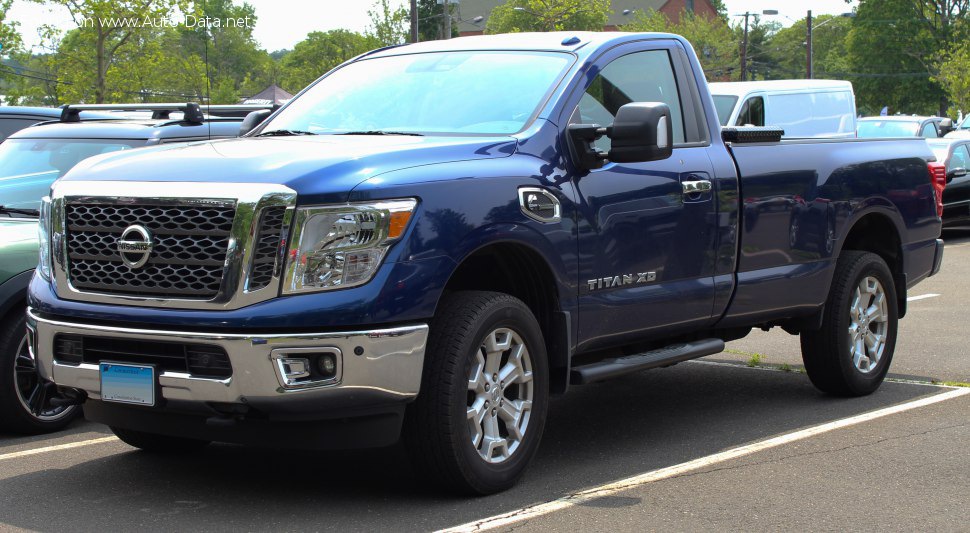 Specifications: Nissan Titan II XD Single Cab 5.6 V8 (390 Hp) Automatic 2015, 2016, 2017, 2018, 2019, 2020, 2021, 2022, 2023, 2024, 2025