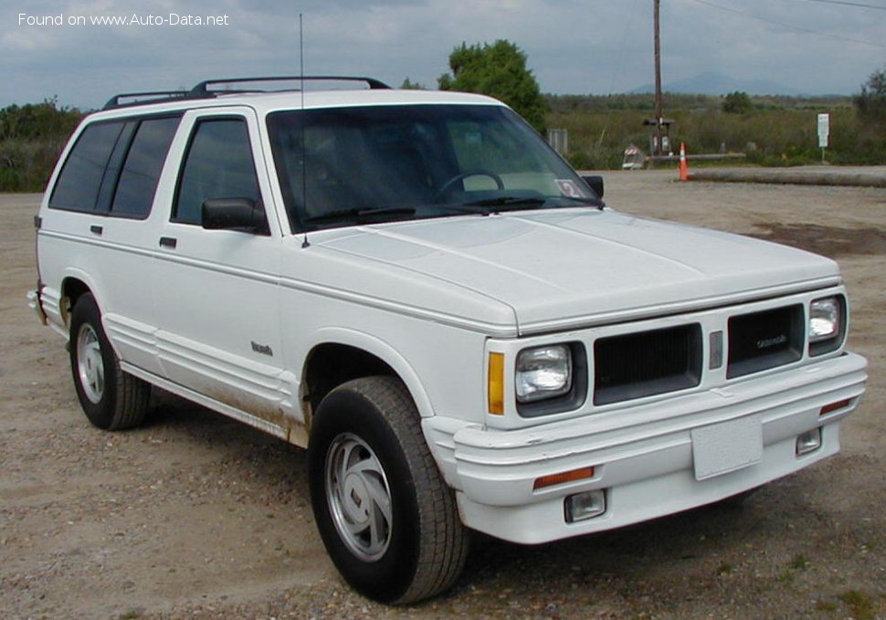 Specifications: Oldsmobile Bravada 4.3 V6 (203 Hp) 1990, 1991, 1992, 1993, 1994, 1995