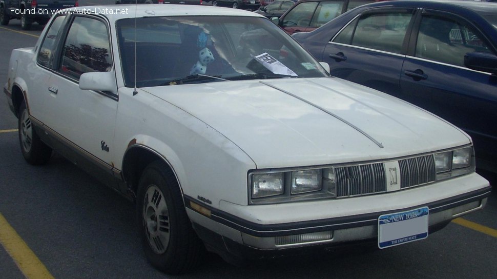Specifications: Oldsmobile Cutlass Calais Coupe 2.5 i (106 Hp) Automatic 1984, 1985, 1986, 1987, 1988, 1989, 1990, 1991