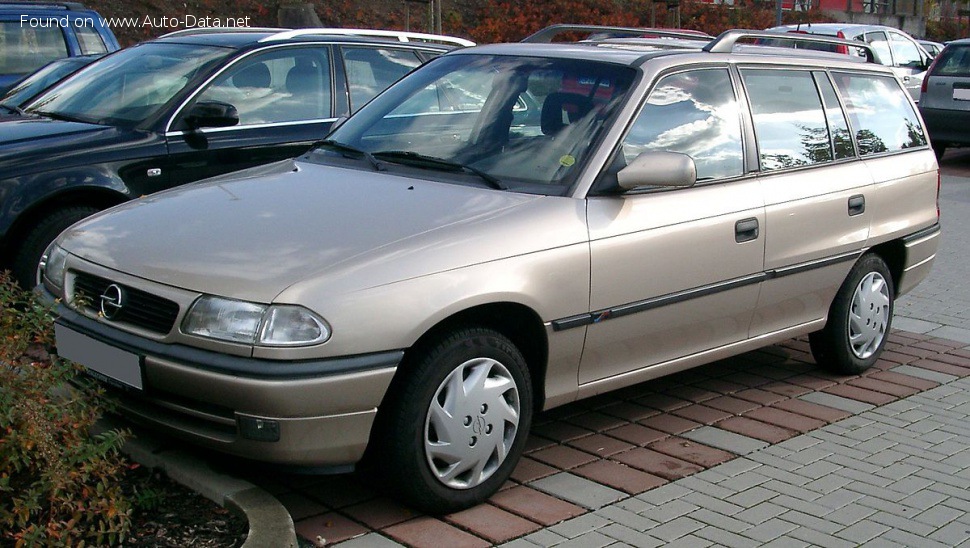 Specifications: Opel Astra F Caravan (facelift 1994) 1.4i Ecotec 16V (90 Hp) 1996, 1997, 1998