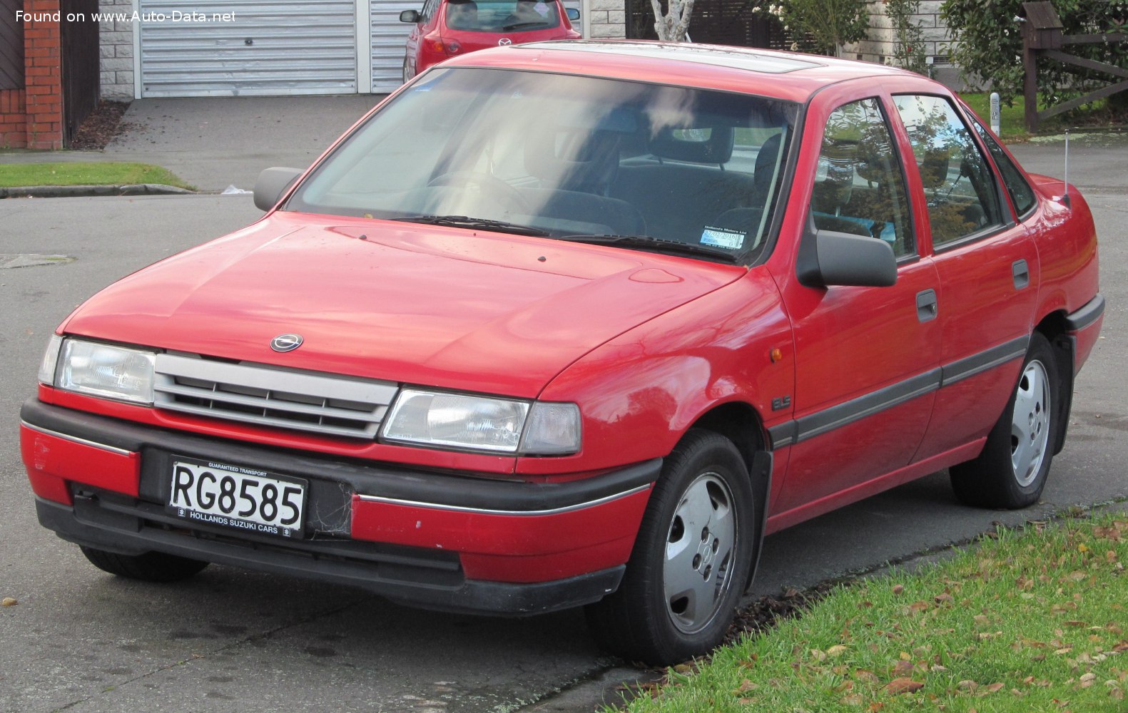 Specifications: Opel Vectra A 1.4 (75 Hp) 1988, 1989, 1990, 1991, 1992
