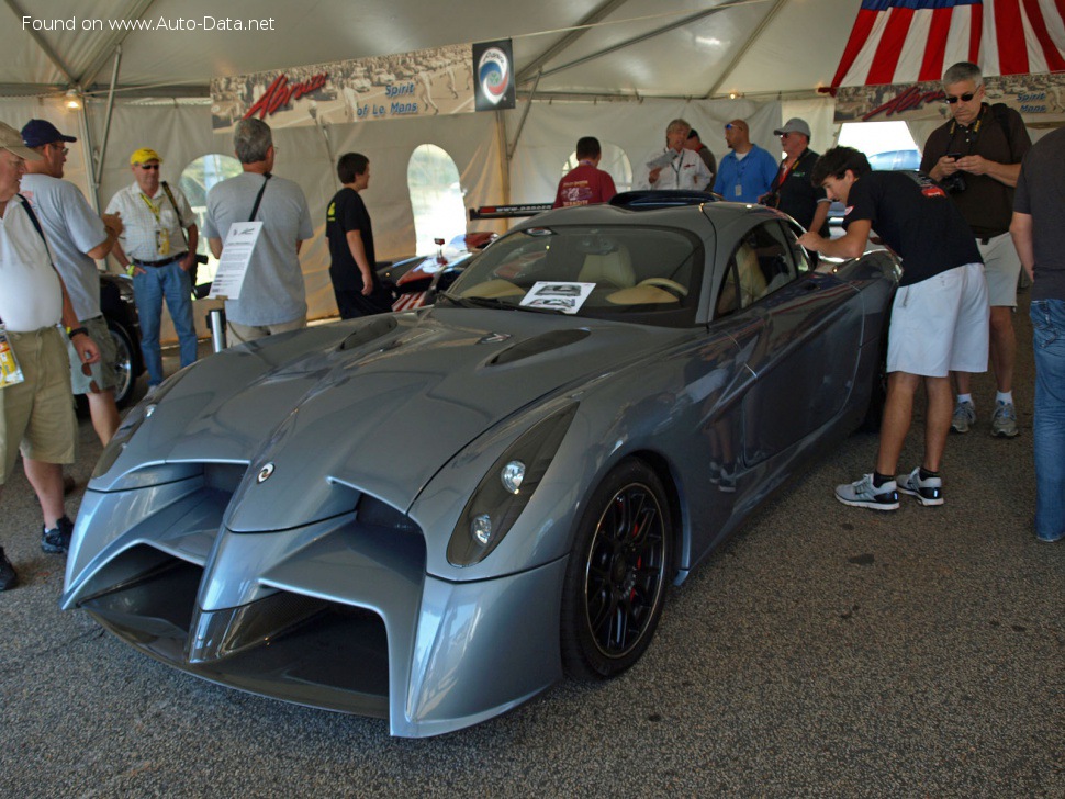 Specifications: Panoz Abruzzi Prototype 6.2 V8 (649 Hp) 2011