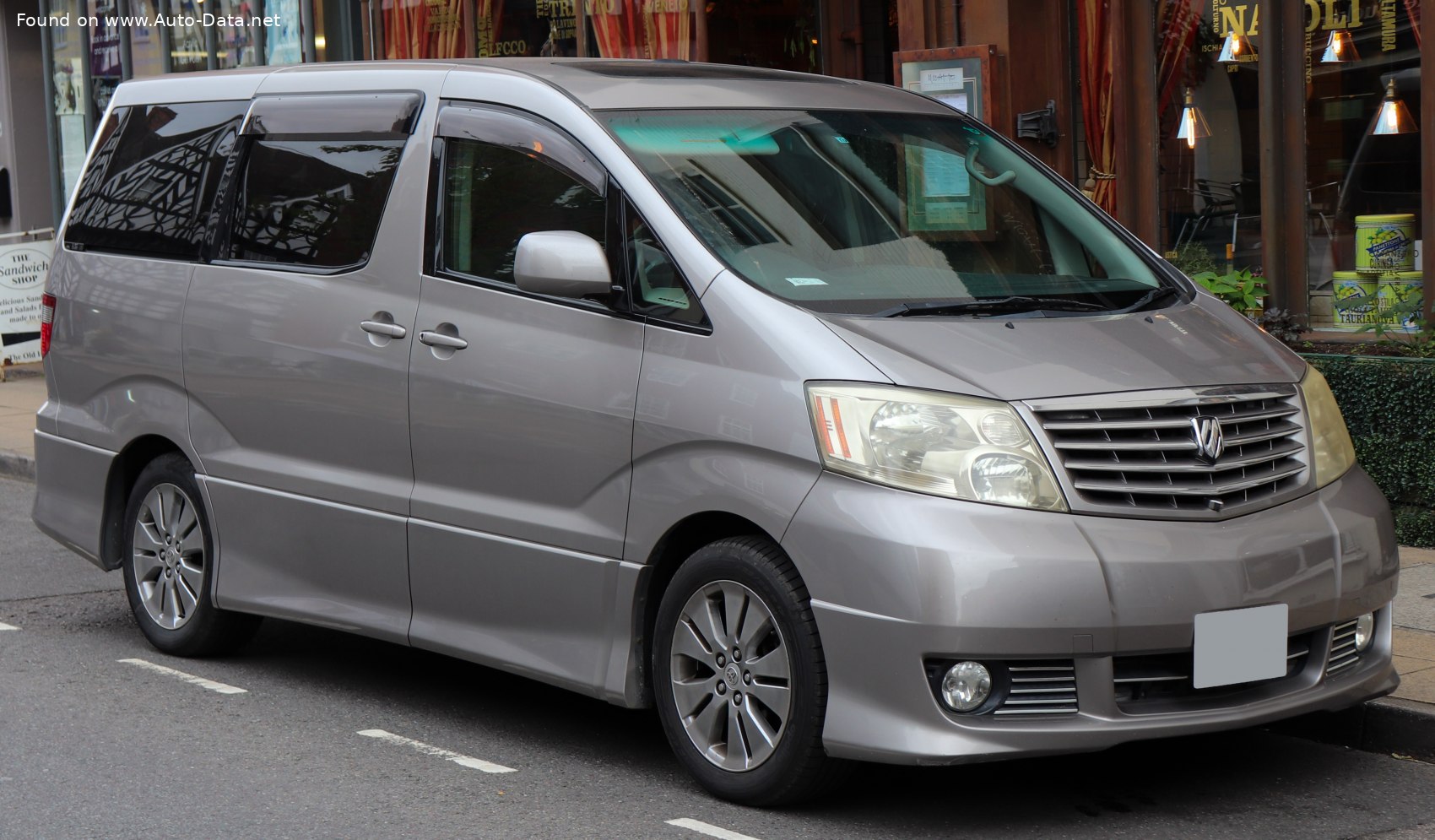 Specifications: Toyota Alphard I 2.4 i (160 Hp) 2002, 2003, 2004, 2005