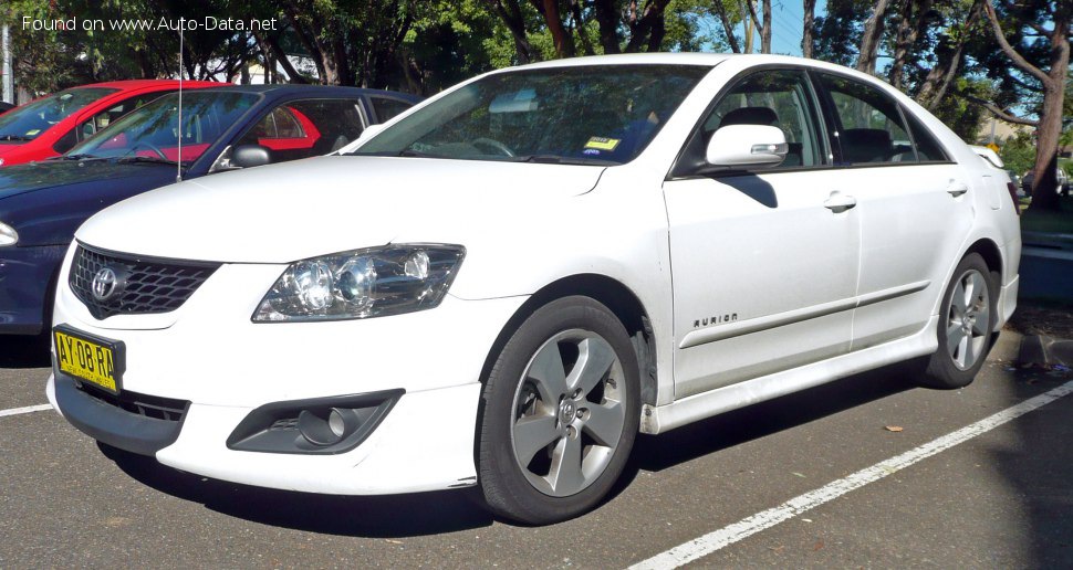 Specifications: Toyota Aurion I (XV40) 3.5 V6 (277 Hp) Automatic 2006, 2007, 2008, 2009