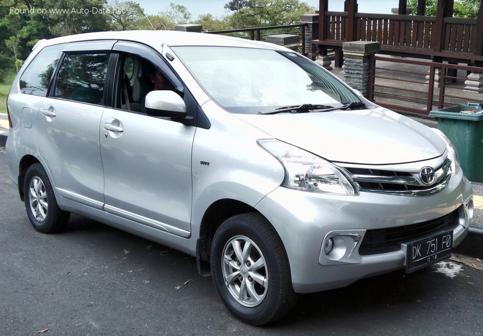 Specifications: Toyota Avanza II 1.3 (92 Hp) Automatic 2011, 2012, 2013, 2014, 2015
