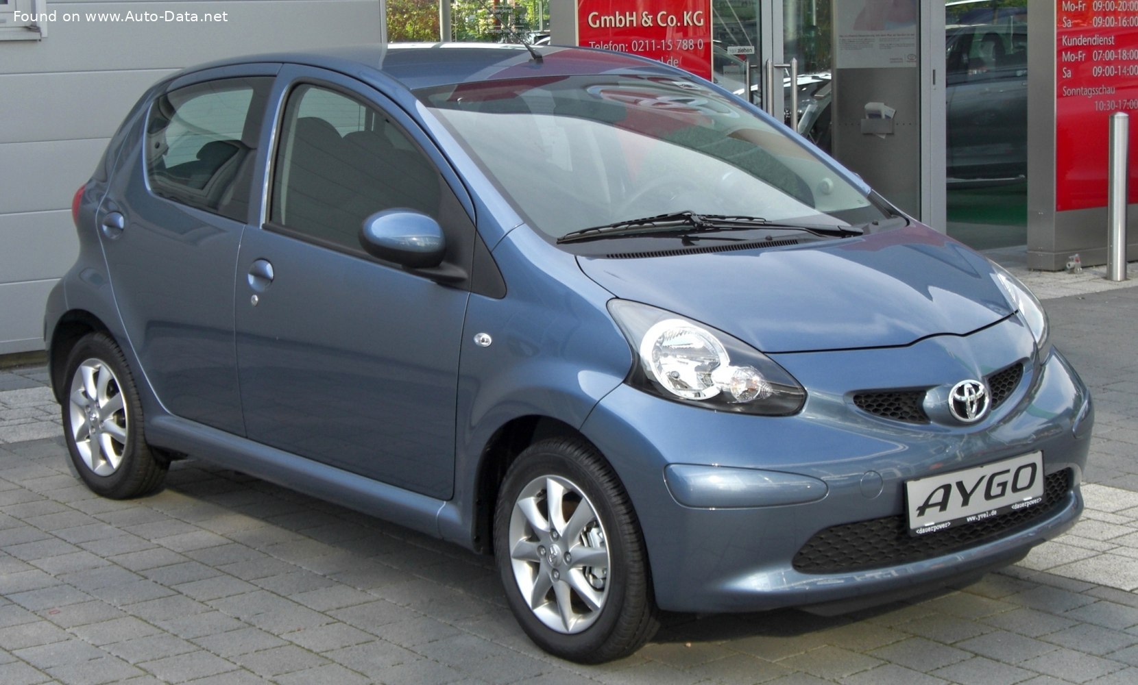 Specifications: Toyota Aygo 1.0i 12V (67 Hp) 2005, 2006, 2007, 2008, 2009