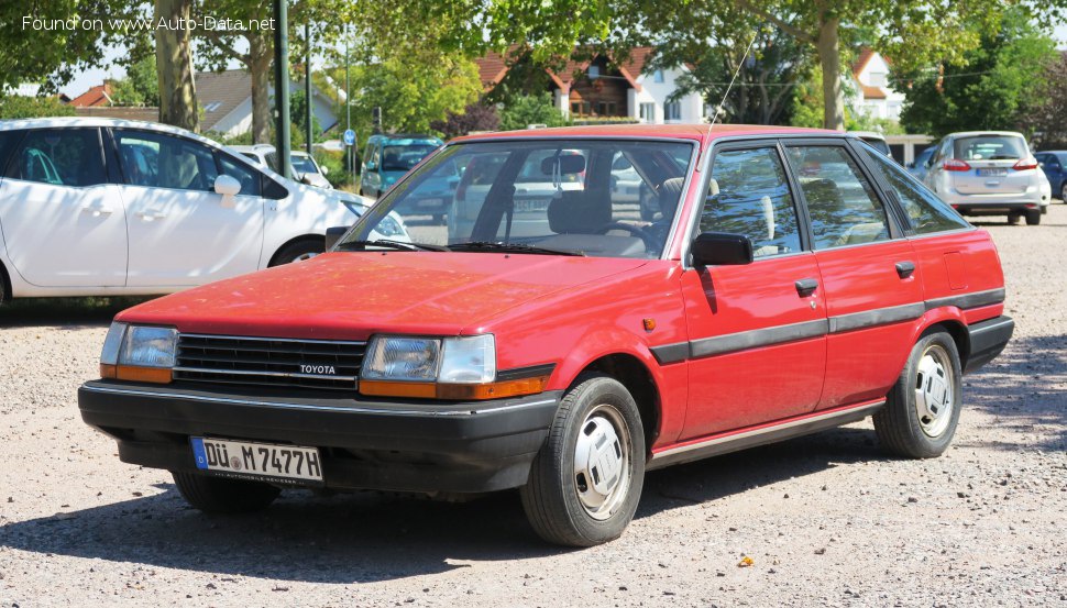Specifications: Toyota Carina Hatch (T15) 1.8 GLI (ST150) (101 Hp) 1986, 1987, 1988