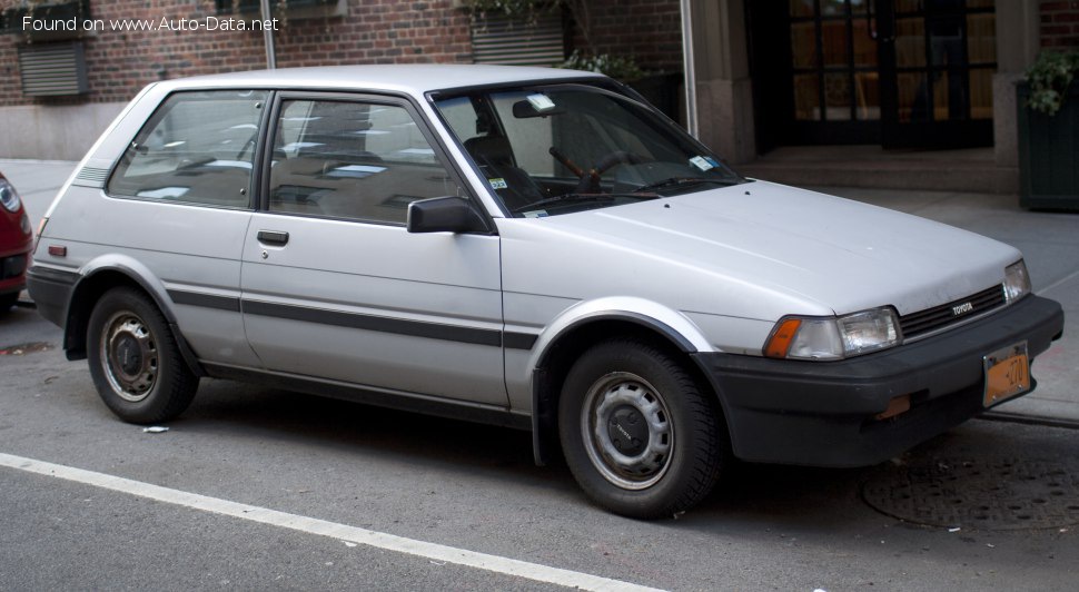 Specifications: Toyota Corolla FX Compact V (E80) 1.8 D (58 Hp) 1985, 1986, 1987, 1988