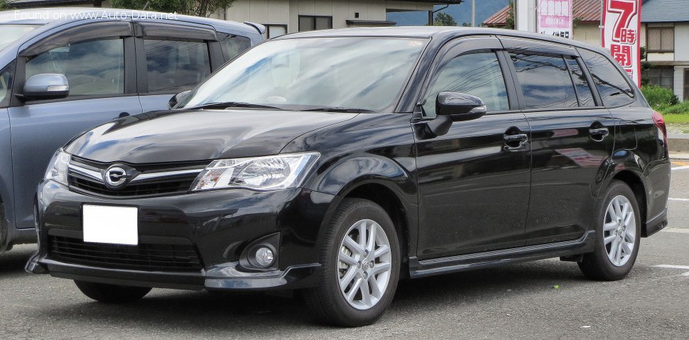 Specifications: Toyota Corolla Fielder XI 1.5i (103 Hp) AWD CVT 2012, 2013, 2014, 2015, 2016