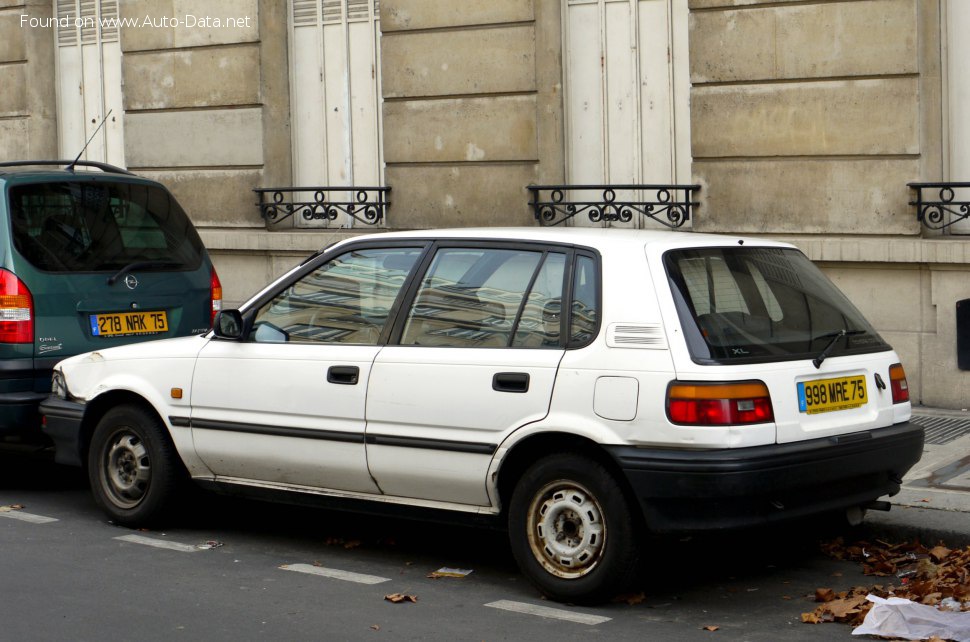 Specifications: Toyota Corolla Hatch VI (E90) 1.8 D (CE90) (64 Hp) 1987, 1988, 1989, 1990, 1991, 1992