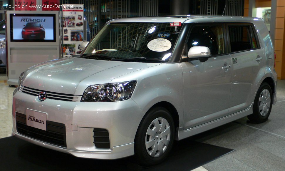 Specifications: Toyota Corolla Rumion 1.5i (110 Hp) 2007, 2008, 2009, 2010, 2011, 2012, 2013, 2014, 2015