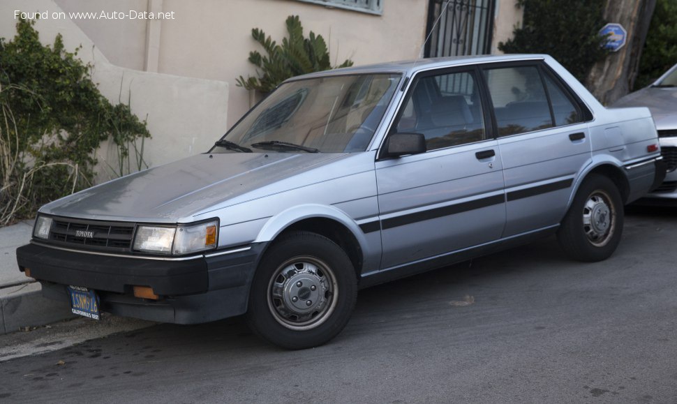 Specifications: Toyota Corolla V (E80) 1.8 D (58 Hp) 1983, 1984, 1985, 1986, 1987, 1988