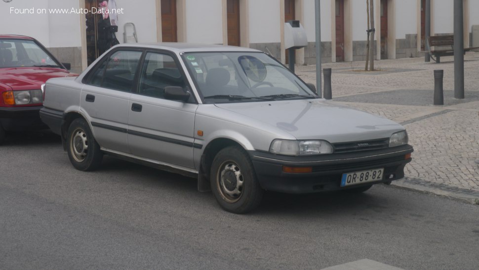 Specifications: Toyota Corolla VI (E90) 1.6 (105 Hp) 1989, 1990, 1991, 1992, 1993