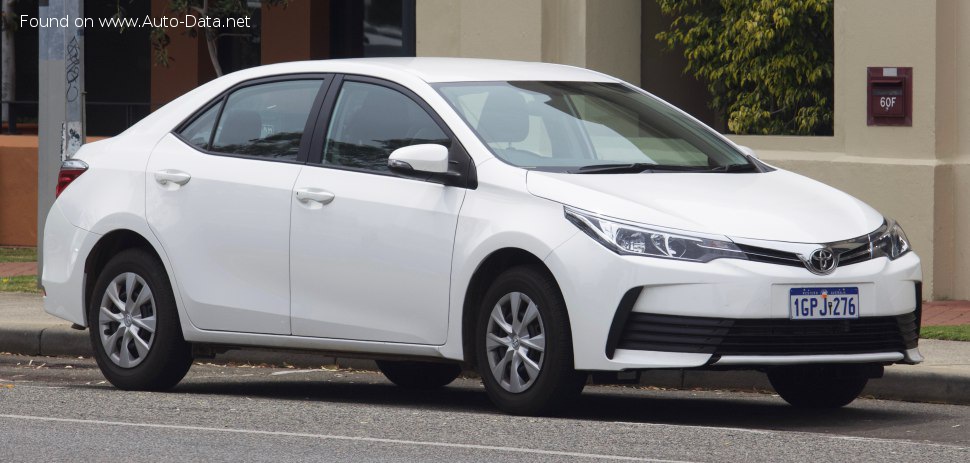 Specifications: Toyota Corolla XI (E170, facelift 2016) 1.6 Valvematic (132 Hp) 2016, 2017, 2018