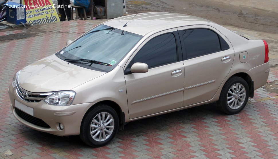 Specifications: Toyota Etios 1.4d (68 Hp) 2010, 2011, 2012, 2013, 2014, 2015, 2016, 2017, 2018, 2019, 2020
